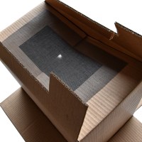 Krabice na přepravu oddělků 39x - rozložená + jemná síťka